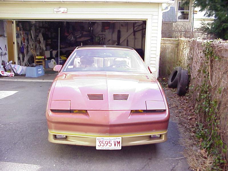 Front view of the Trans Am