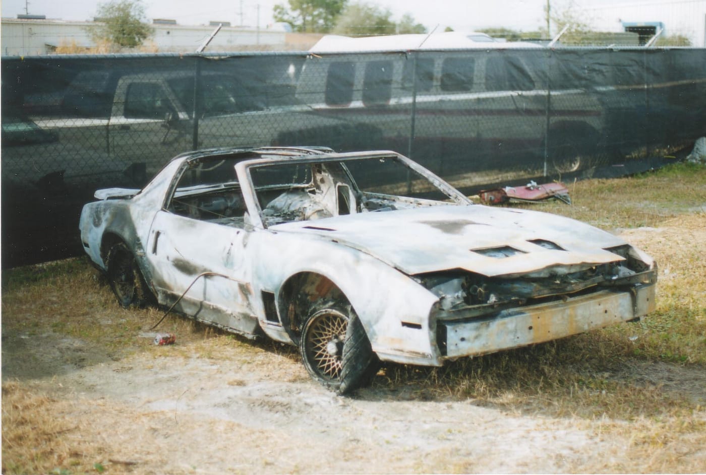 Burnt remains — angle 1