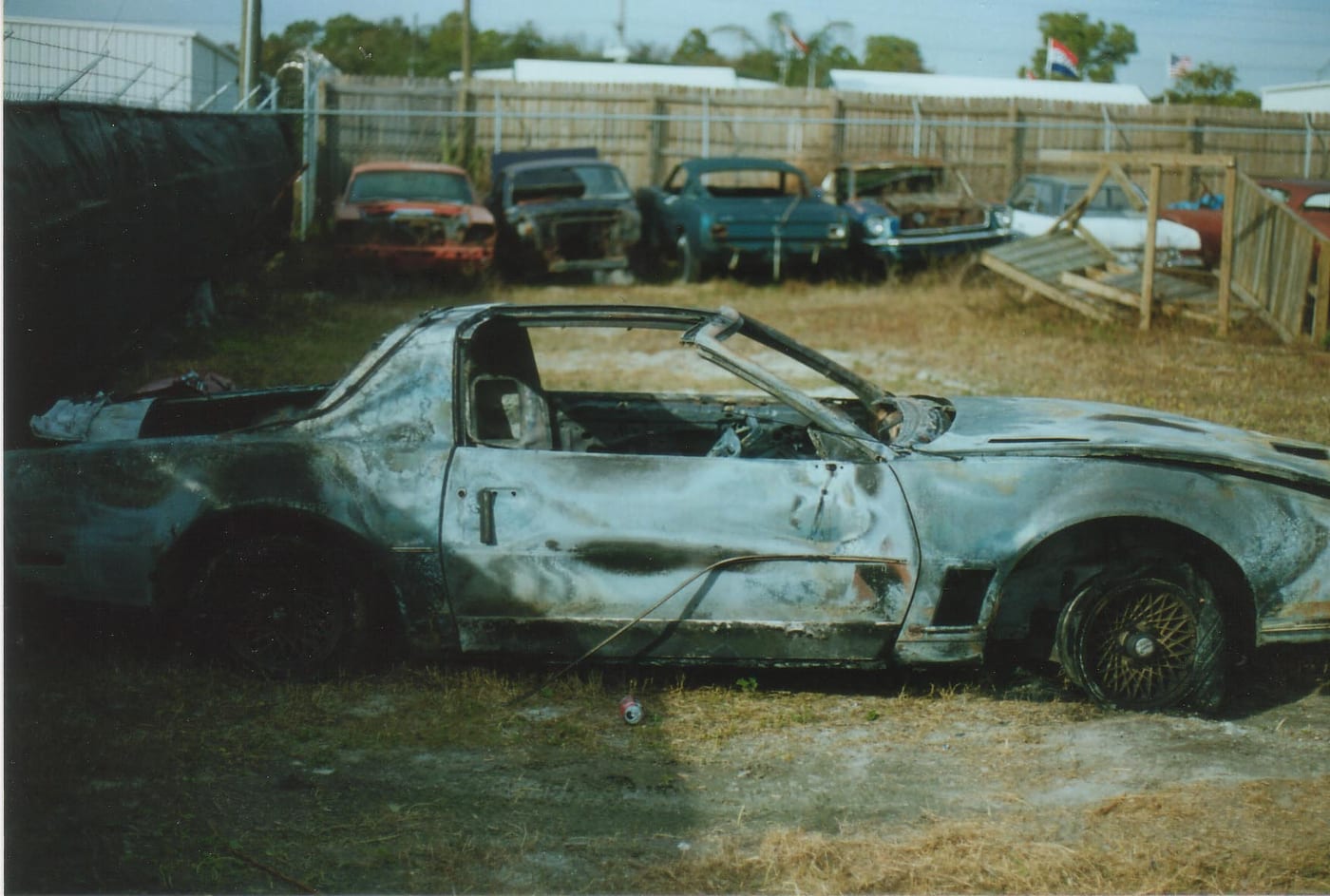 Burnt remains — angle 2
