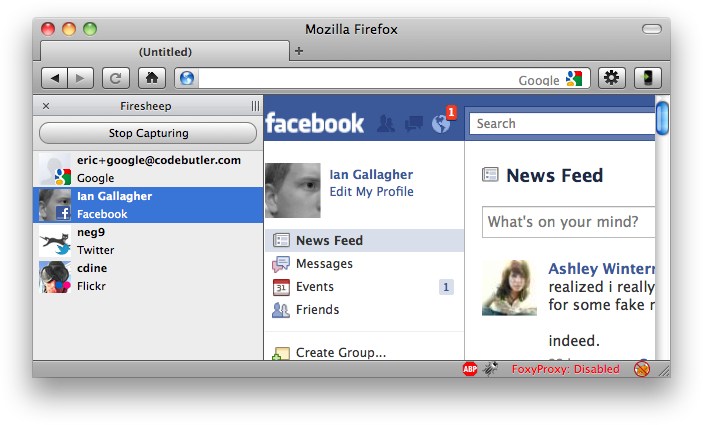 Firesheep lets you log in to Facebook as someone else